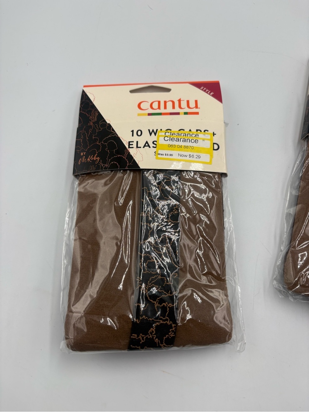 3 Pack Cantu 10 Wig Caps & Elastic Band Brown Styling Kit Melissa Koby - Picture 2 of 3